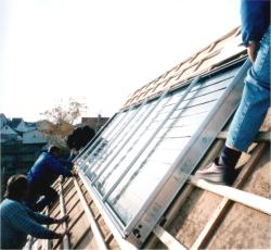 Installation einer thermischen Solaranlage